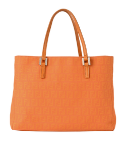 FF Mini Tote, Canvas, Orange, 8BH072, DB, 2*